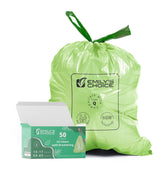 Emily's Choice frente del paquete de 50 bolsas Code Q para 13–17 galones, ideal para cocina