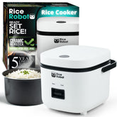 EMSON Rice Robot vista frontal con tapa cerrada y diseño compacto