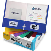 Enday carpeta frontal multicolor mostrando organización rápida