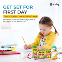 Enday cuadernos y carpetas organizadas para tareas escolares