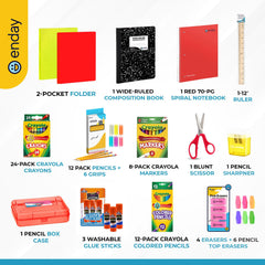 Enday detalles de crayones y colores que inspiran creatividad