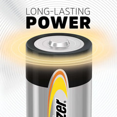Energizer pilas C dispersas mostrando cilindros listos para usar