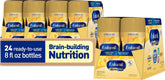 Enfamil frontal del empaque mostrando botellas y beneficios de forma clara