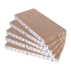 engelalike vista frontal del pack de cinco rascadores, protege muebles