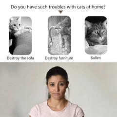 Enkman rascador plegado compacto para almacenamiento y versatilidad