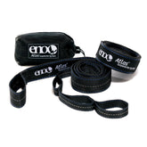 ENO Atlas front packaging showing compact strap kit and benefits