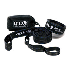 ENO Atlas front packaging showing compact strap kit and benefits