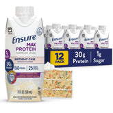 Ensure botella Birthday Cake al frente mostrando diseño y beneficio práctico
