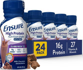 Ensure botella frente sabor Chocolate con leche mostrando etiqueta y conveniencia