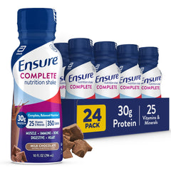 Ensure frasco frontal del empaque mostrando sabor chocolate y conveniencia
