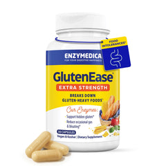 Enzymedica botella frontal del producto mostrando 30 cápsulas y etiquetado claro