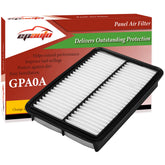 EPAuto filtro de aire frontal en su empaque mostrando compatibilidad Mazda