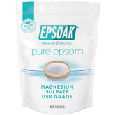 Epsoak bolsa frontal mostrando el envase resellable y facilidad de uso