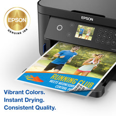 Epson cartuchos cian magenta amarillo desplegados para colores vibrantes