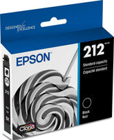 Epson cartucho 212 frontal en caja mostrando etiqueta y modelo, garantía de compatibilidad