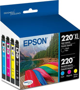 Epson cartucho 220 frente del empaque mostrando calidad y compatibilidad