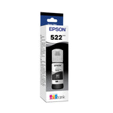 EPSON botella 522 frontal mostrando diseño y marca, facilidad de identificación