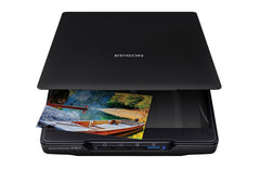 Epson Perfection V19 II frontal mostrando diseño compacto y nítido