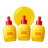 EQQUALBERRY frontal pack con tres frascos para continuidad de rutina iluminadora