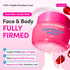 EQQUALBERRY textura rosada en primer plano para absorción y acabado sedoso