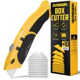 EQUIPTZ vista frontal del cutter Auto Reload con depósito de hojas lista para trabajo