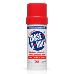 Erase-A-Hole envase frontal mostrando aplicador giratorio y facilidad de uso