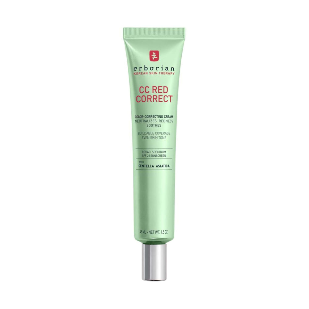 Erborian CC Red Correct frontal mostrando el envase y beneficio corrector