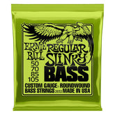 Ernie Ball paquete frontal de cuerdas bass 50-105 muestra protección Element Shield y durabilidad