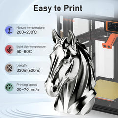 ERYONE filamento en impresora 3D durante la extrusión con superficie uniforme