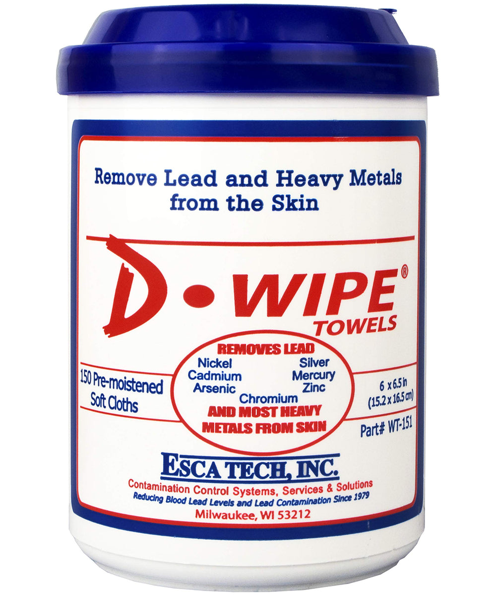 ESCA Tech envase frontal mostrando 150 toallas, práctico y listo para usar