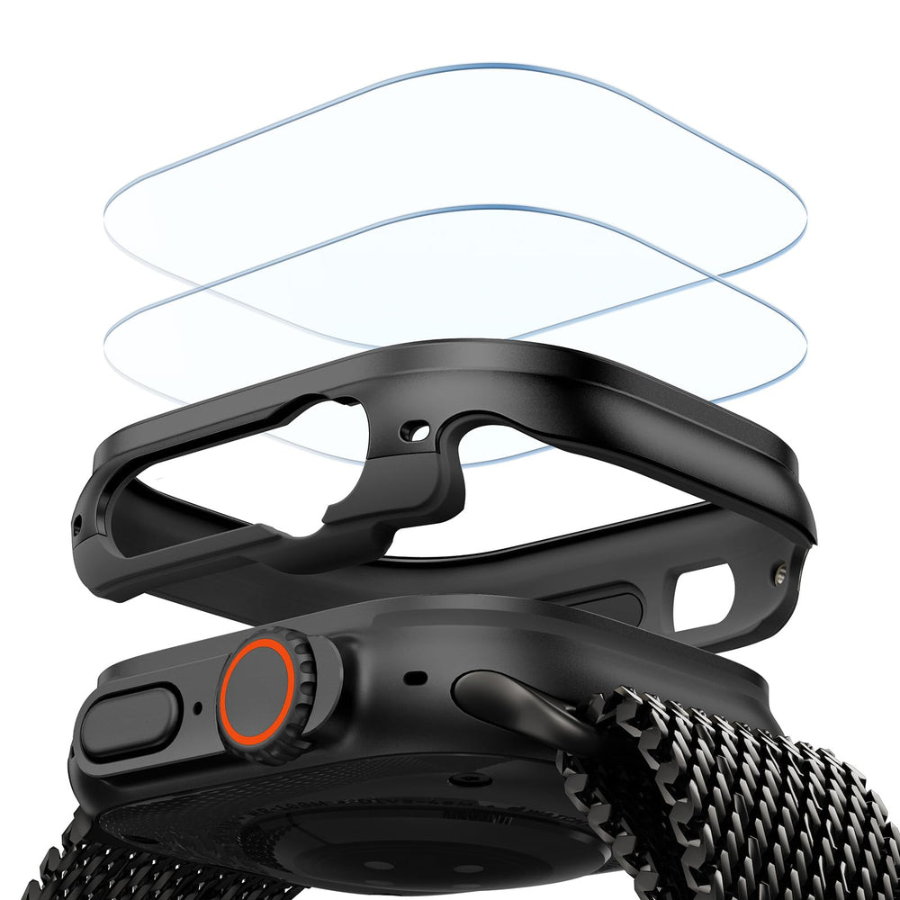 ESR carcasa frontal para Apple Watch Ultra mostrando ajuste preciso y protección