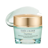 Estée Lauder frasco frontal mostrando diseño y marca, efecto hidratación