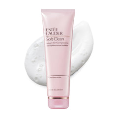 Estée Lauder envase frontal Soft Clean mostrando diseño y tamaño, aporta lujo y claridad