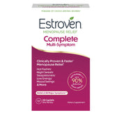 Estroven envase frontal mostrando etiqueta clara y beneficios visibles