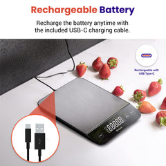 Etekcity puerto USB-C visible para recarga rápida y conveniente