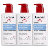 Eucerin botella frontal sin fragancia muestra envase práctico