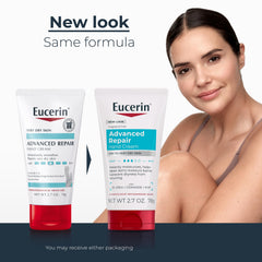 Eucerin tubo en detalle con etiqueta legible y fácil apertura