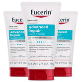 Eucerin multipack frontal mostrando tres tubos, práctico para llevar