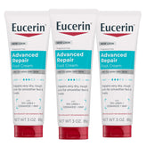 Eucerin crema para pies frente del pack mostrando tubos, hidratación duradera
