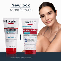 Eucerin textura del gel en primer plano, absorción rápida y fresca