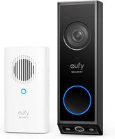 eufy Security vista frontal del timbre mostrando diseño y montaje fácil