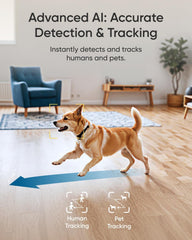 eufy Security cámara junto a una mano para escala, tamaño compacto