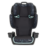 Evenflo GoTime LX vista frontal mostrando diseño y acolchado