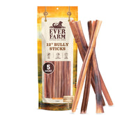 EVER FARM empaque frontal del pack de 5 bully sticks, muestra valor y presentación