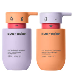 Evereden front packaging showing kids shampoo and conditioner, easy family routine