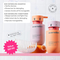 Evereden shampoo lather texture close-up, gentle cleansing and foam control