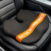 Everlasting Comfort vista frontal del cojín en el asiento mostrando ajuste y confort