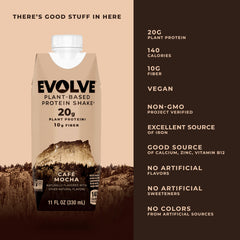 Evolve detalle de la textura cremosa del batido que revela cuerpo y sabor