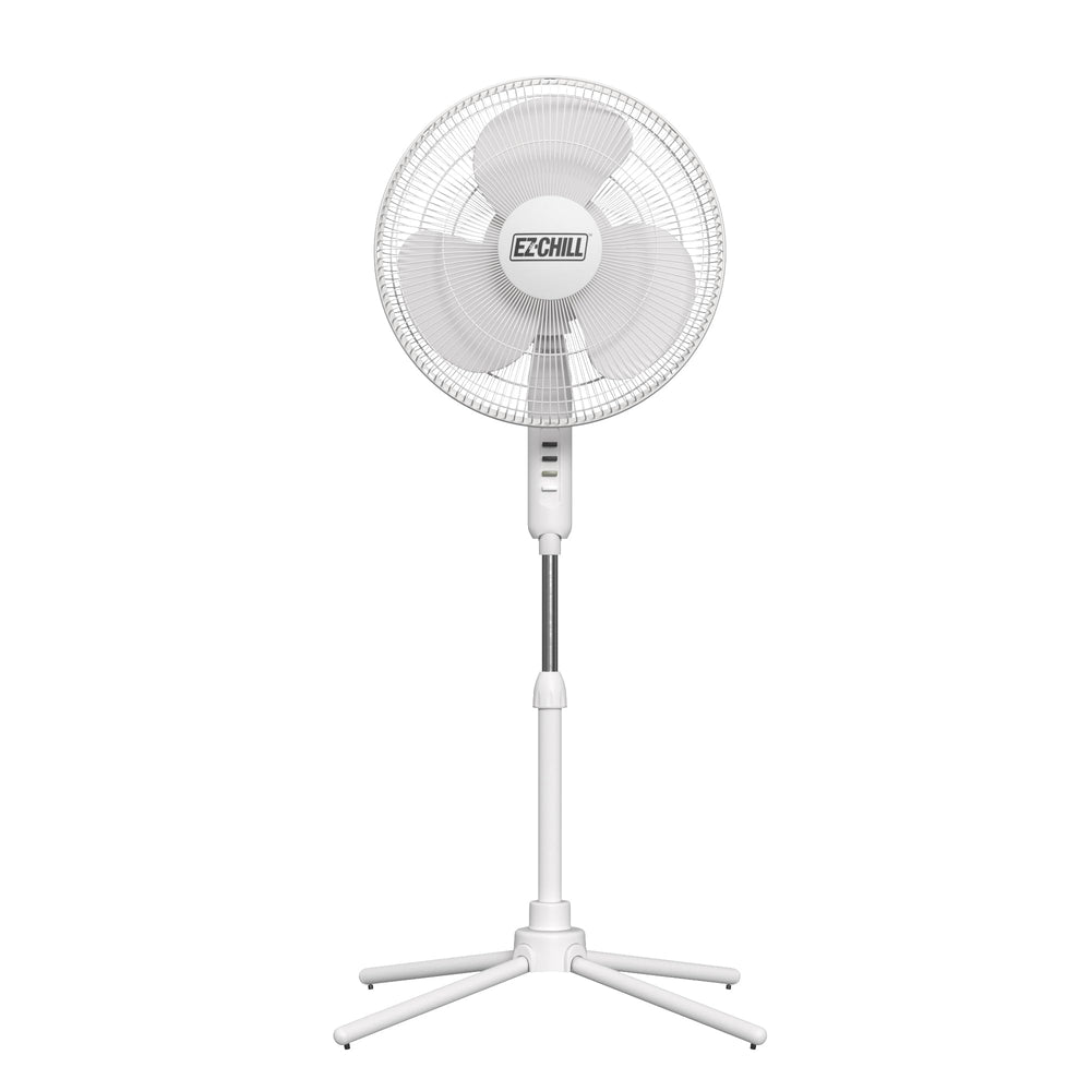 EZ-CHILL vista frontal del ventilador mostrando potencia y diseño seguro