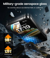 EZ-GLAZ protector en uso en pantalla reproduciendo vídeo nítido